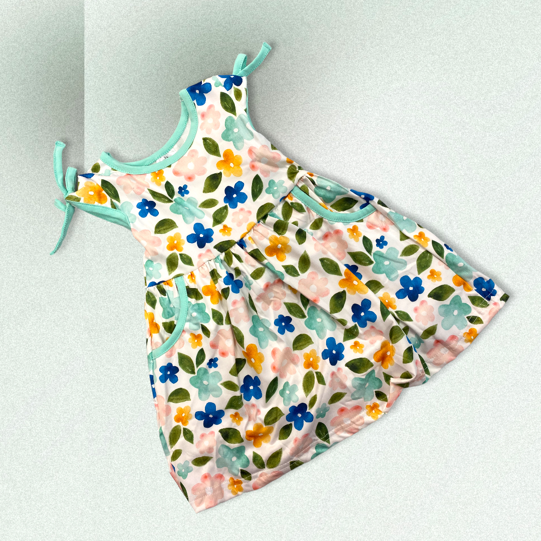 Mint Garden pocket dress