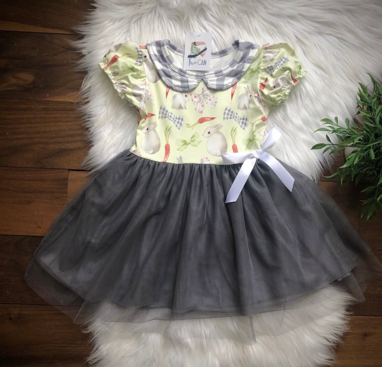 Easter gray tulle